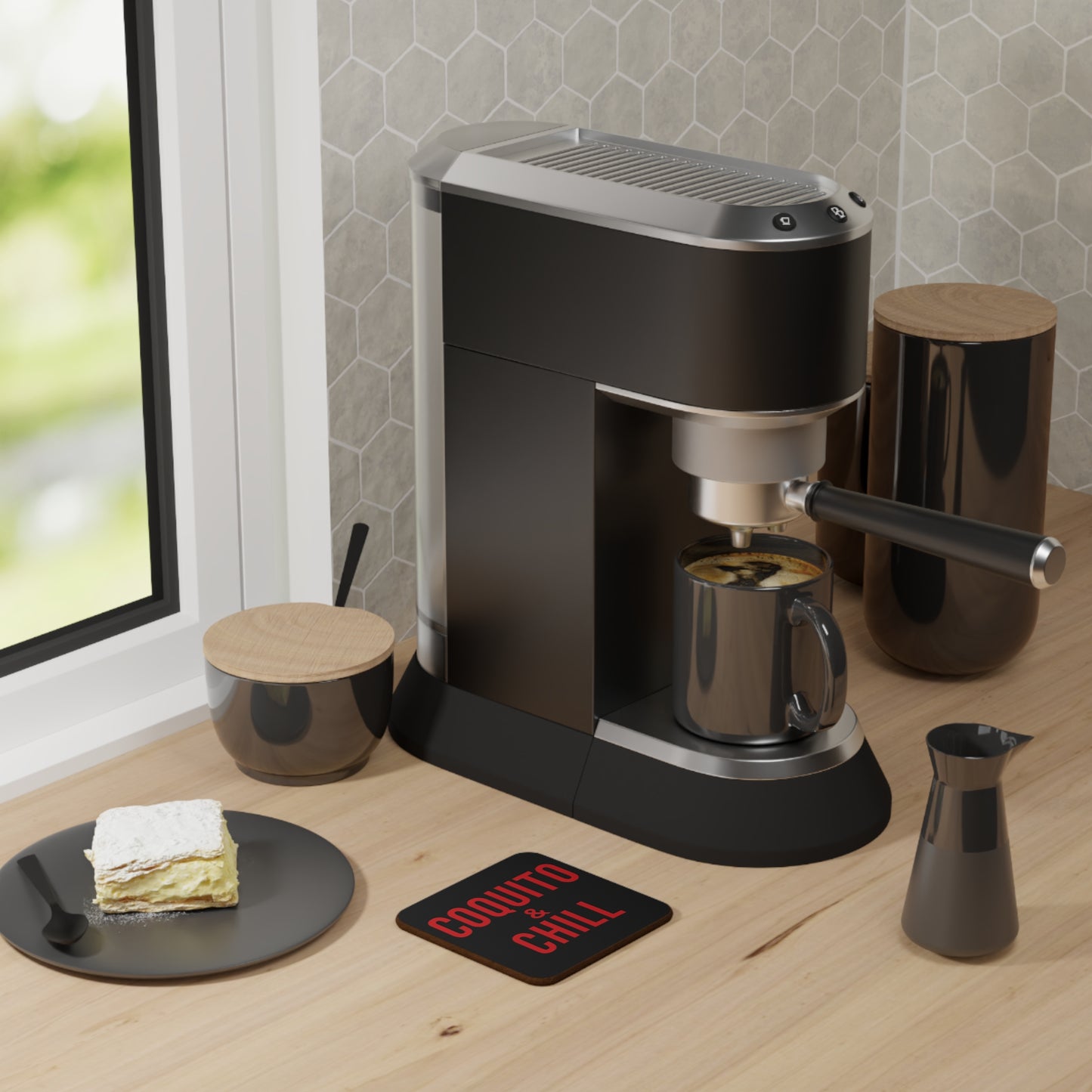 Coquito & Chill – Single Coaster