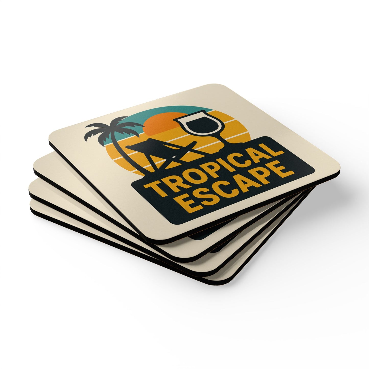 Tropical Escape – 4 Piece Coaster Set