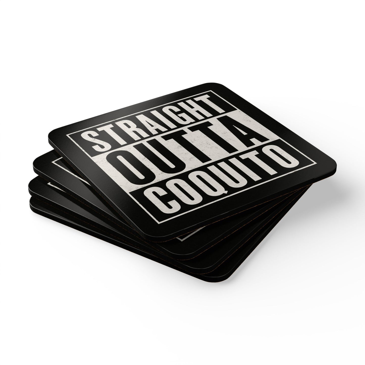 Straight Outta Coquito – Parody 4 Piece Coaster Set