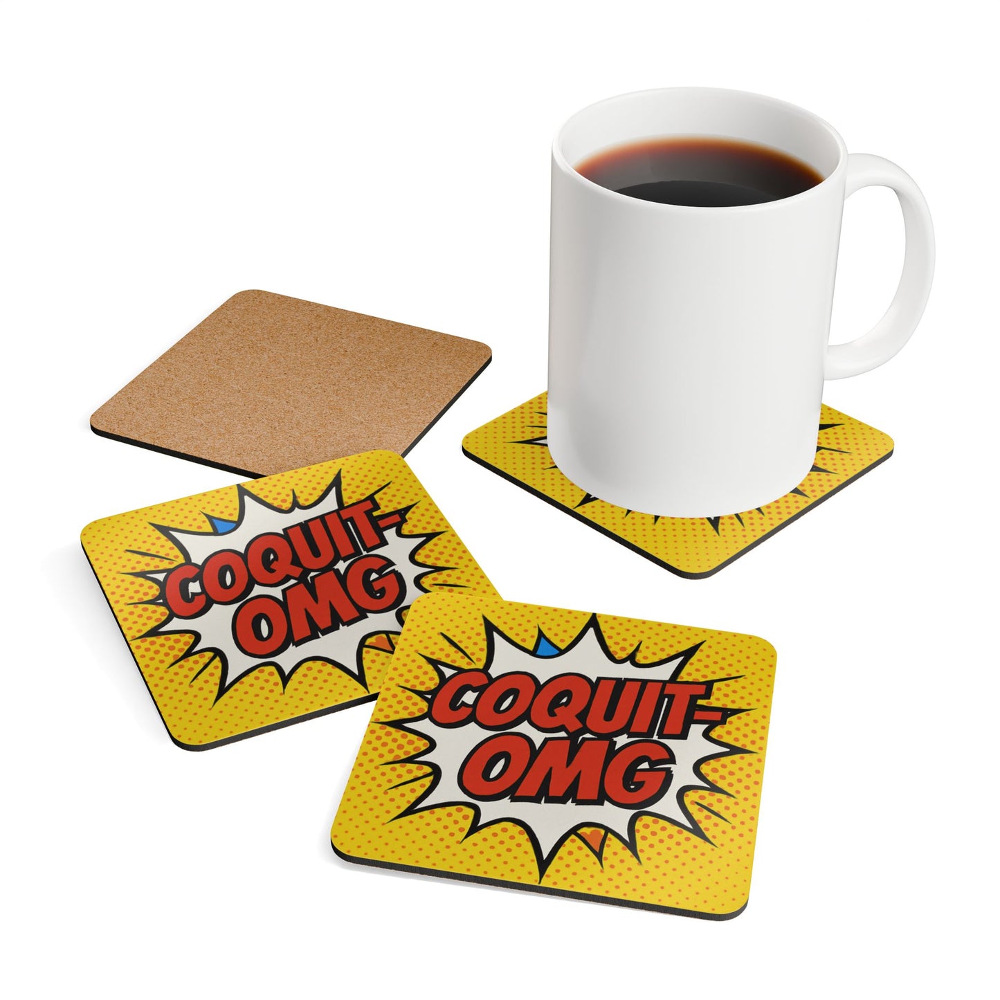 Coquit-OMG – 4 Piece Coaster Set