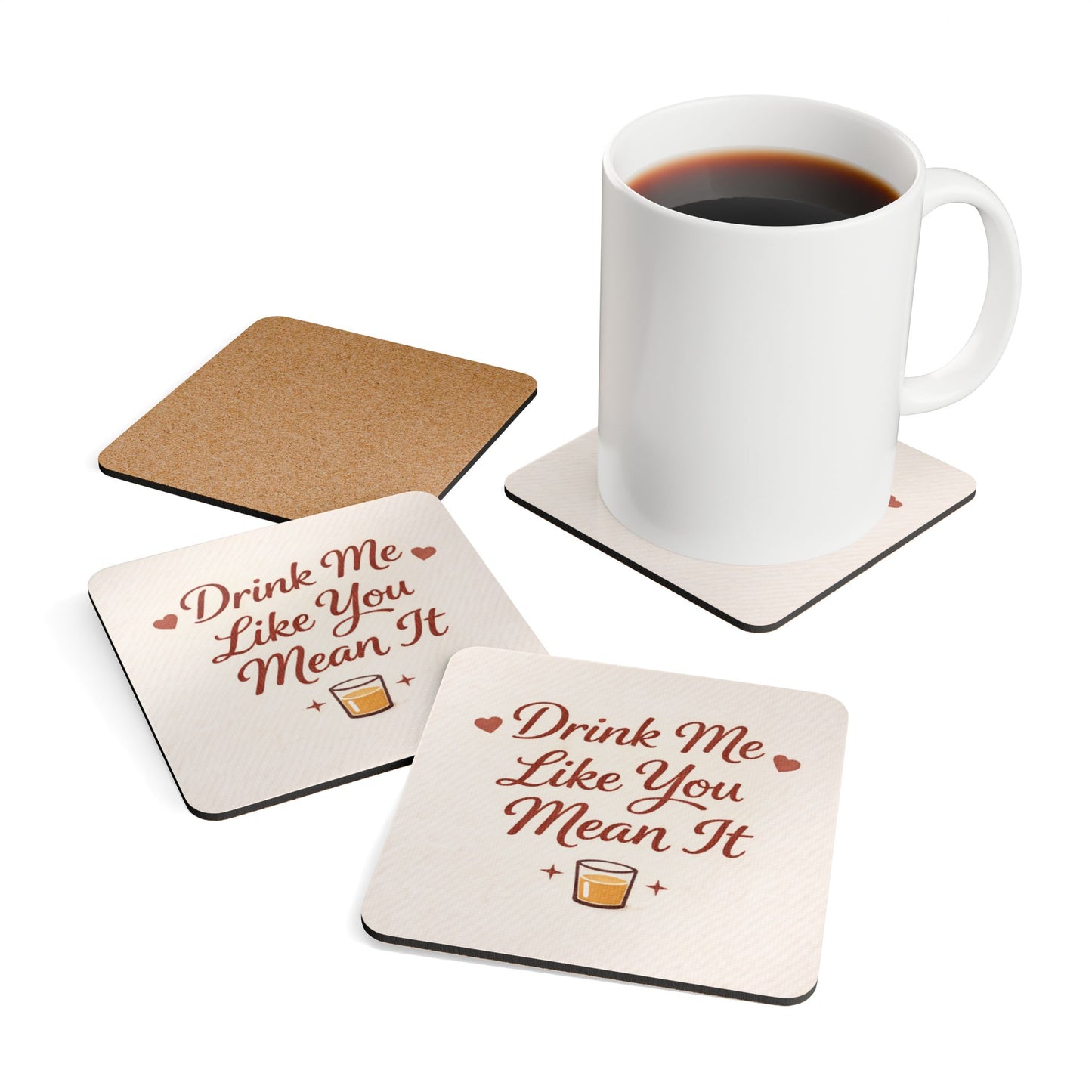 Drink Me Like You Mean It (4-Piece Coaster Set)