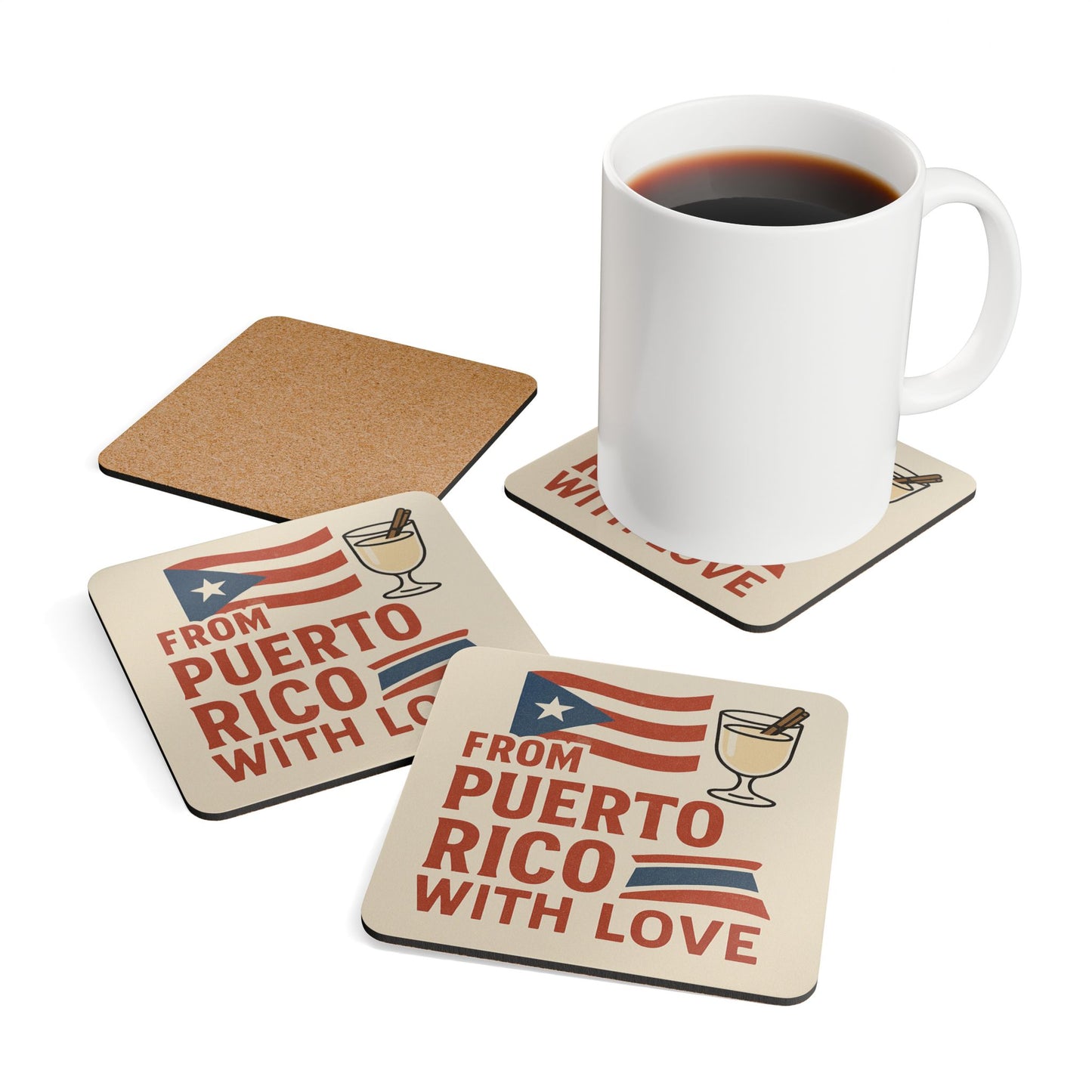 From Puerto Rico With Love – 4 Piece Coaster Set