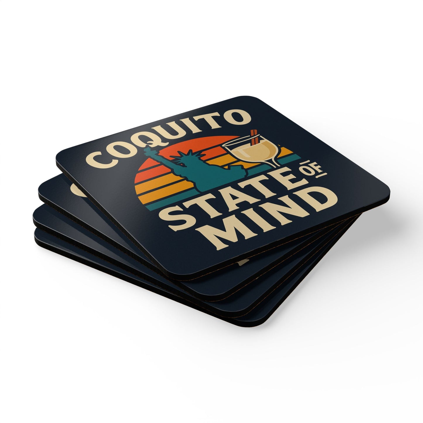 Coquito State of Mind – 4 Piece Coaster Set