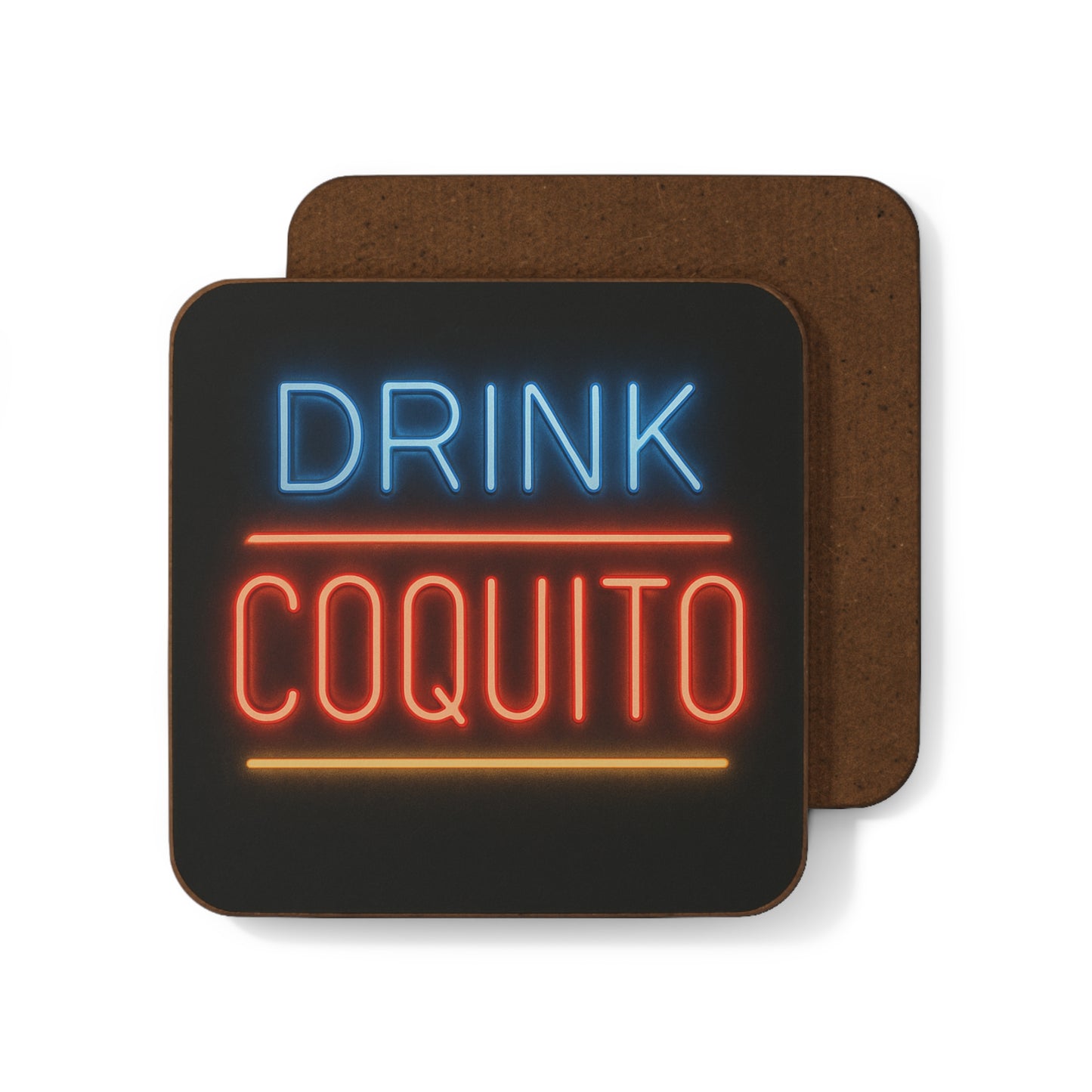 Drink Coquito (Neon Edition) – Single Coaster