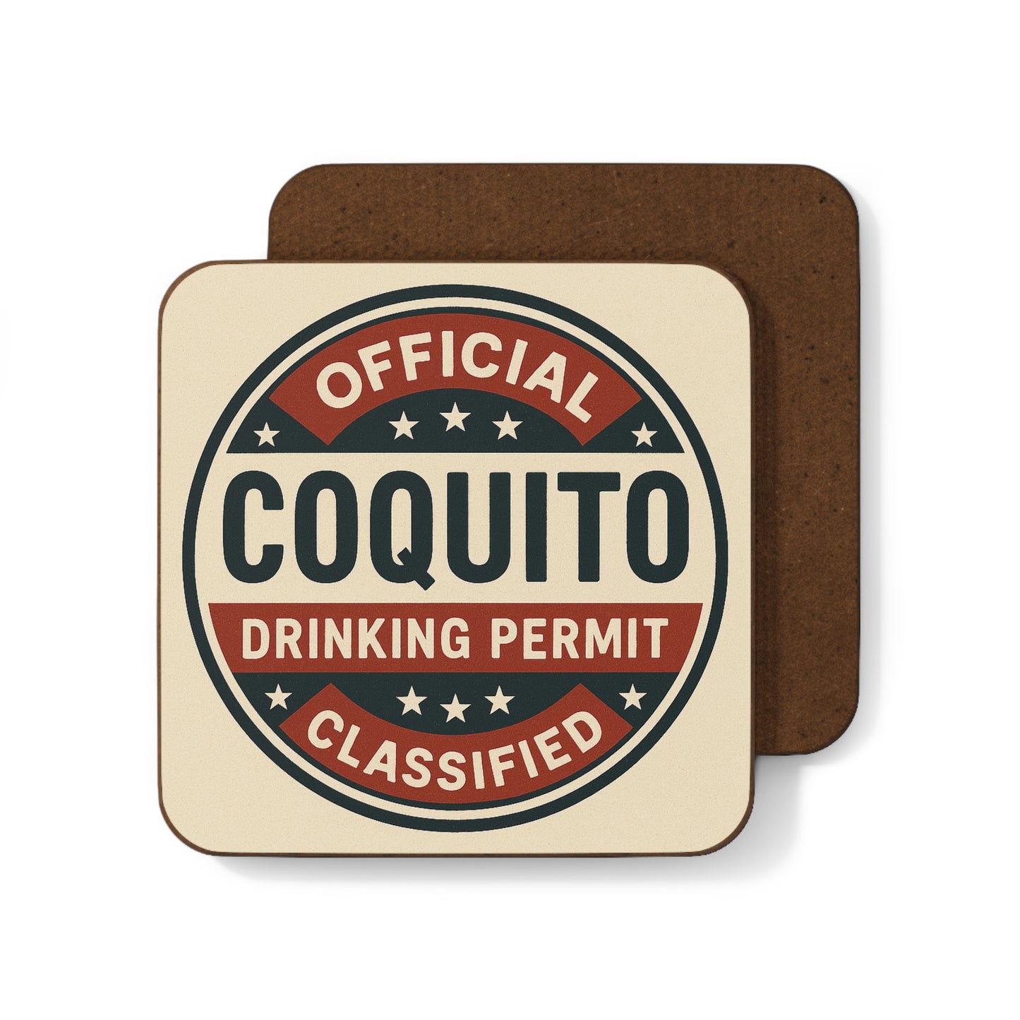 Official Coquito Drinking Permit – Single Coaster (Parody)