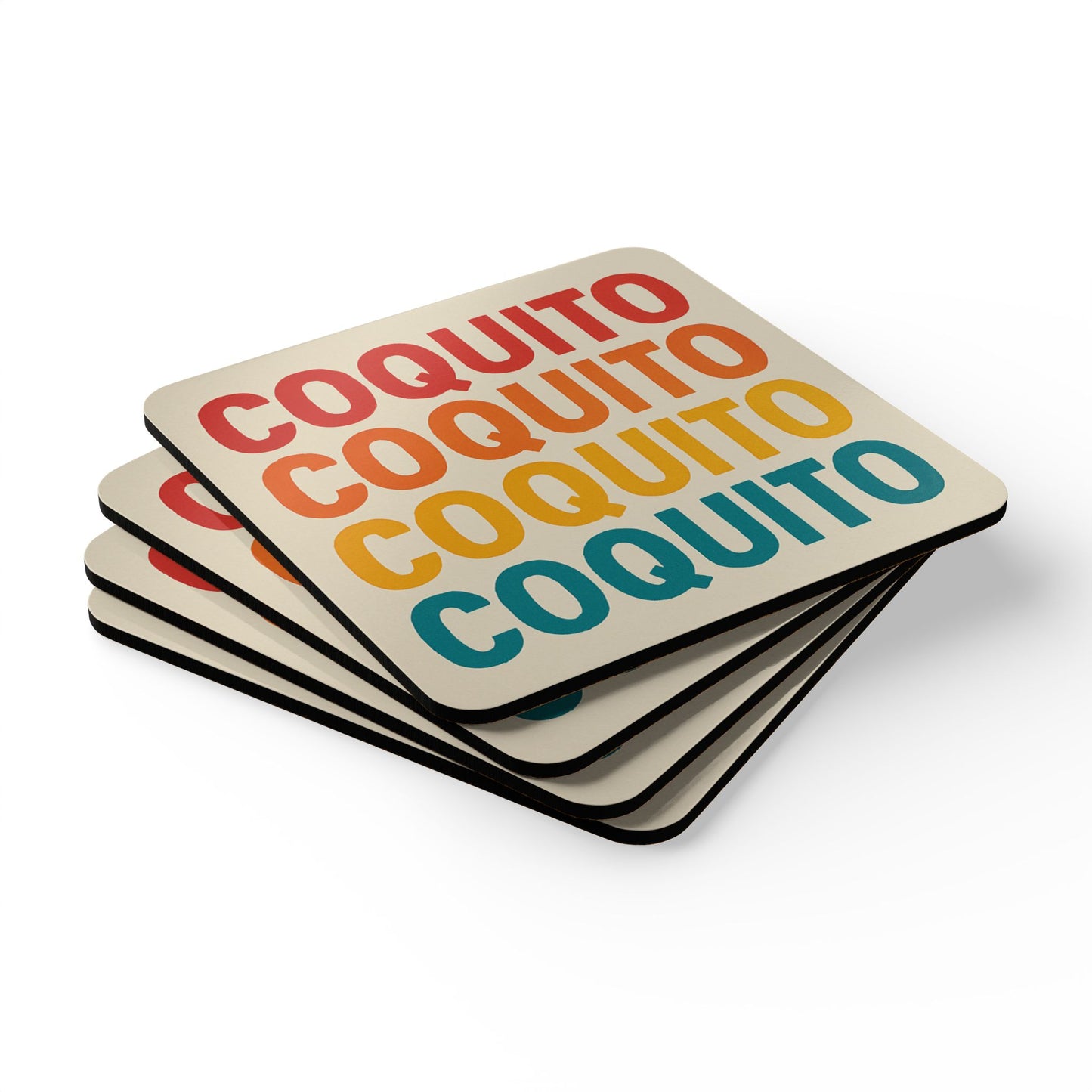 Coquito Stacked – 4 Piece Coaster Set