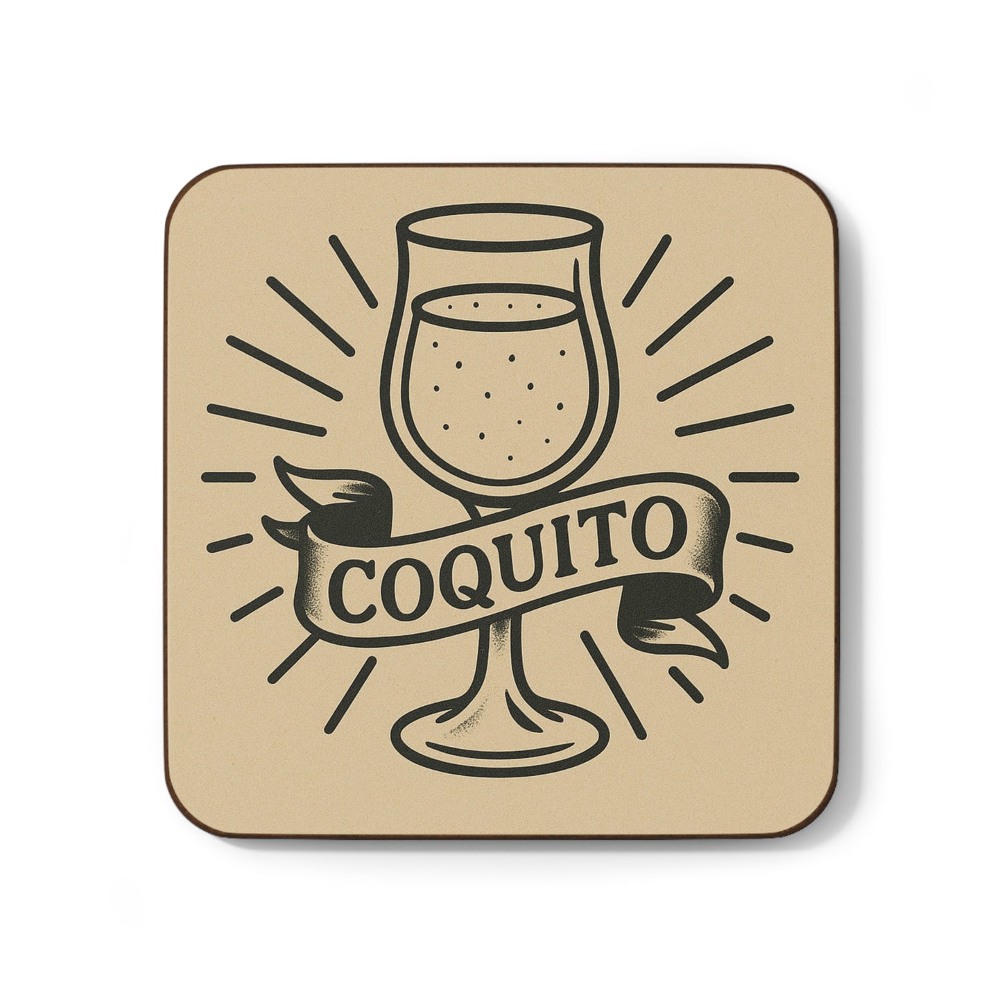 Tattoo Style Coquito β Single Coaster