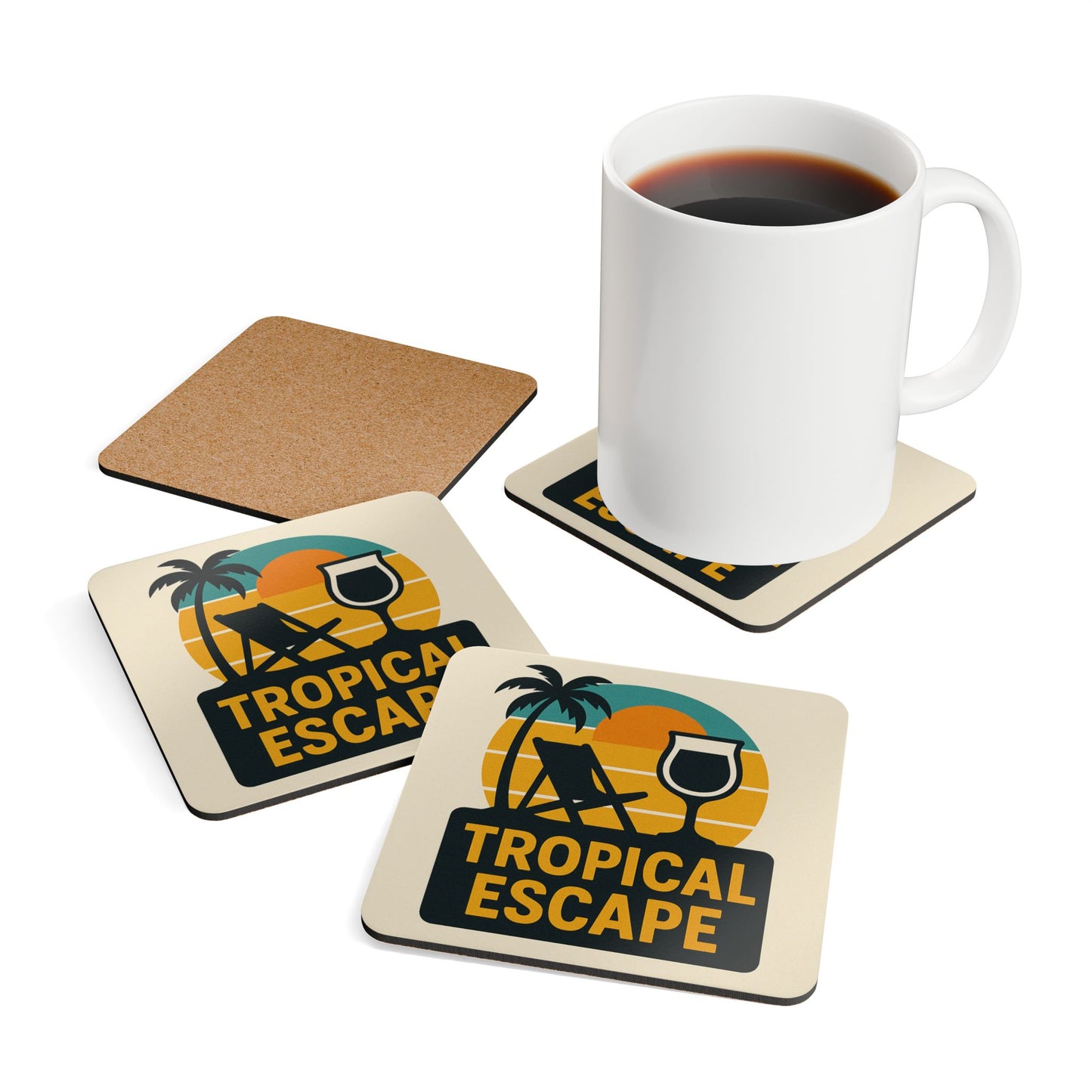 Tropical Escape – 4 Piece Coaster Set