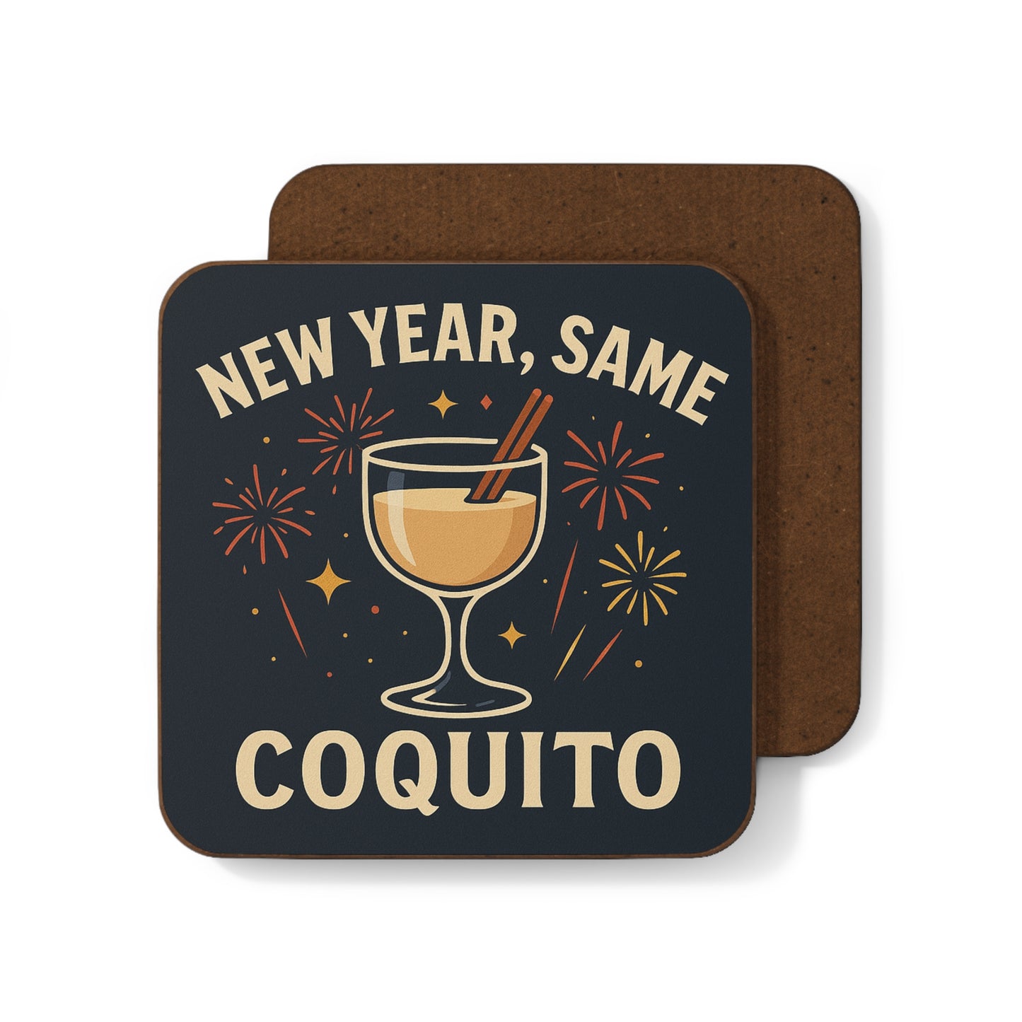New Year, Same Coquito – Single Coaster