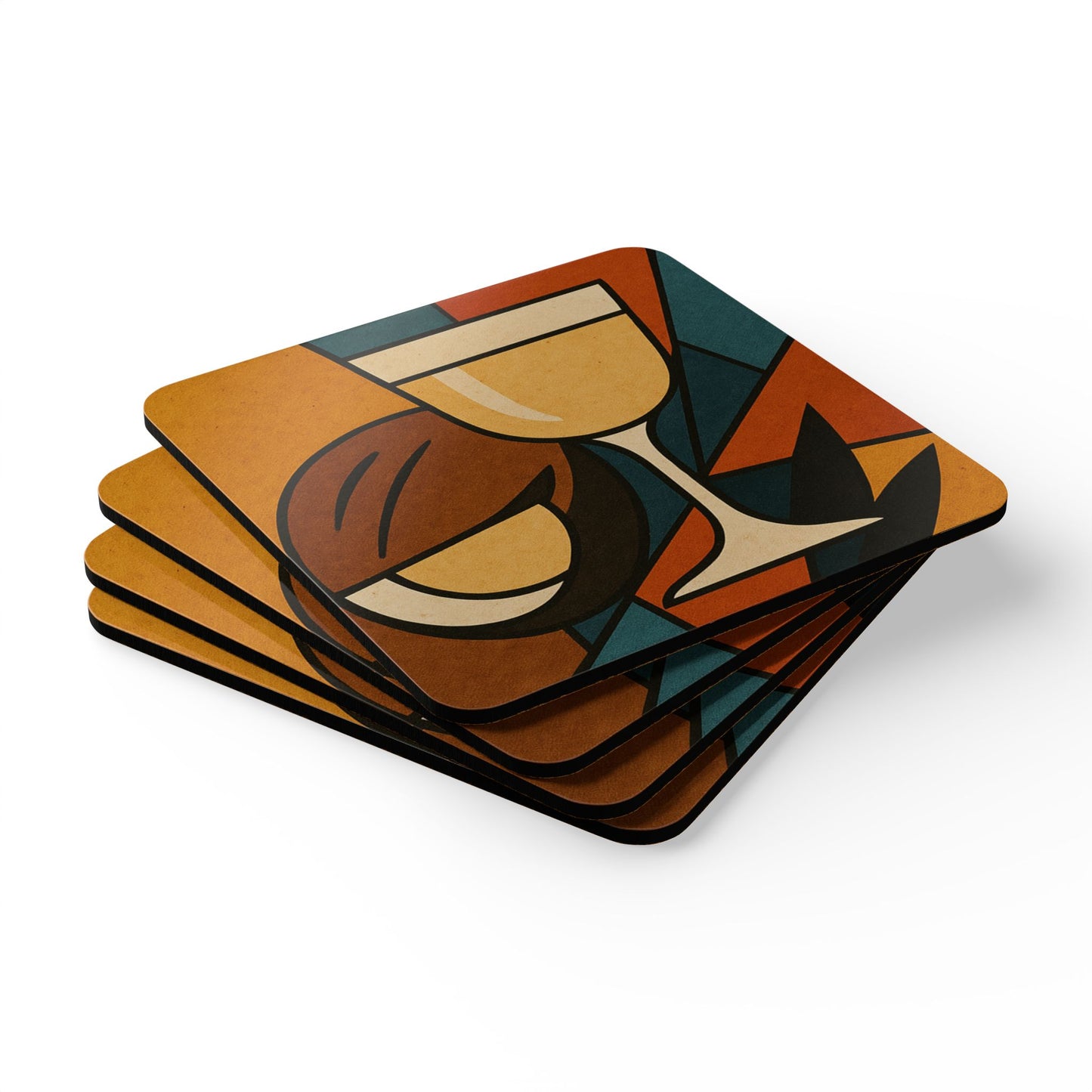Artistic Coquito ā 4 Piece Coaster Set