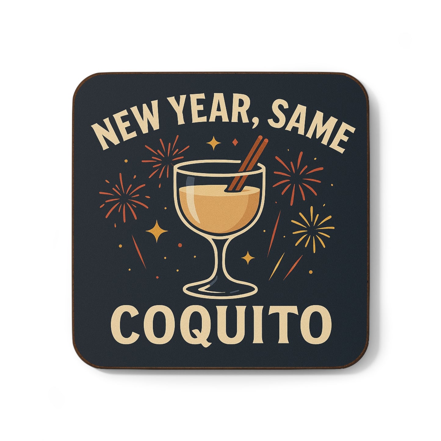 New Year, Same Coquito – Single Coaster