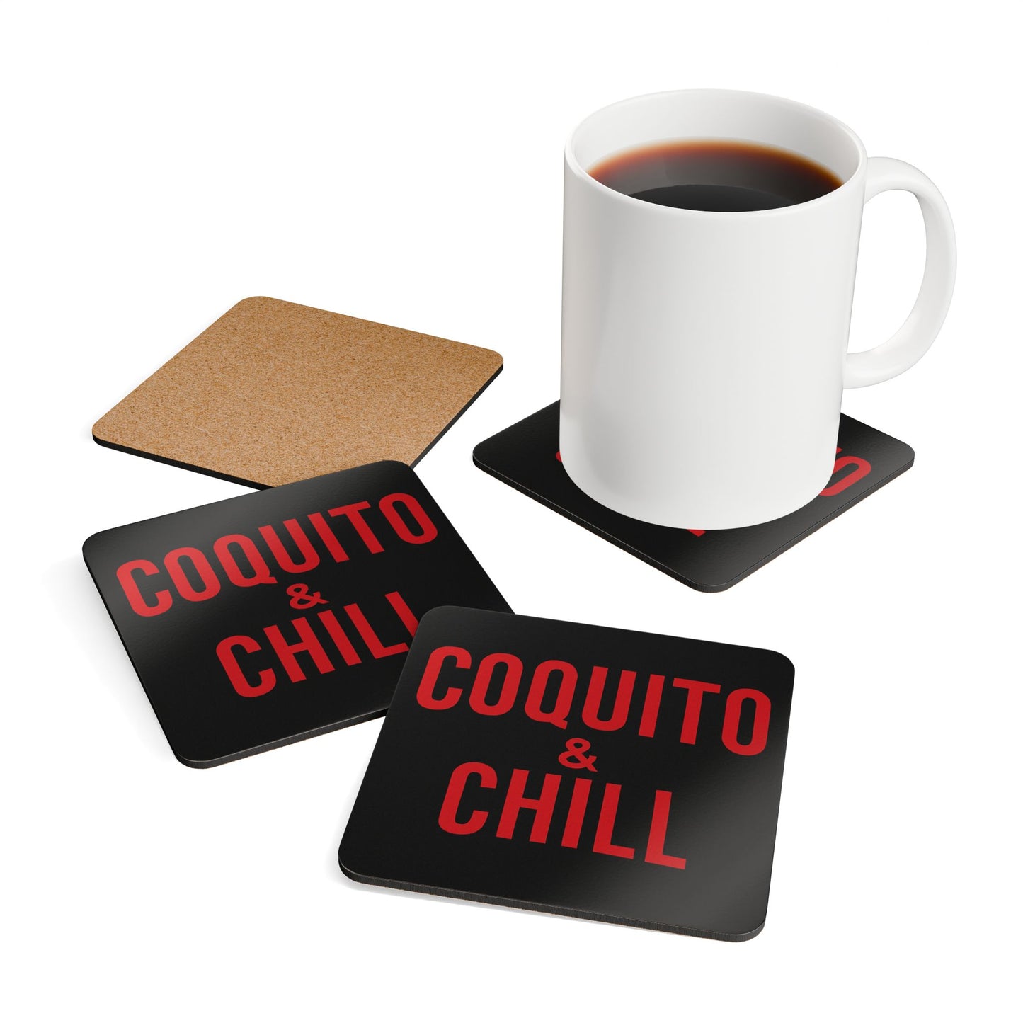 Coquito & Chill – 4 Piece Coaster Set