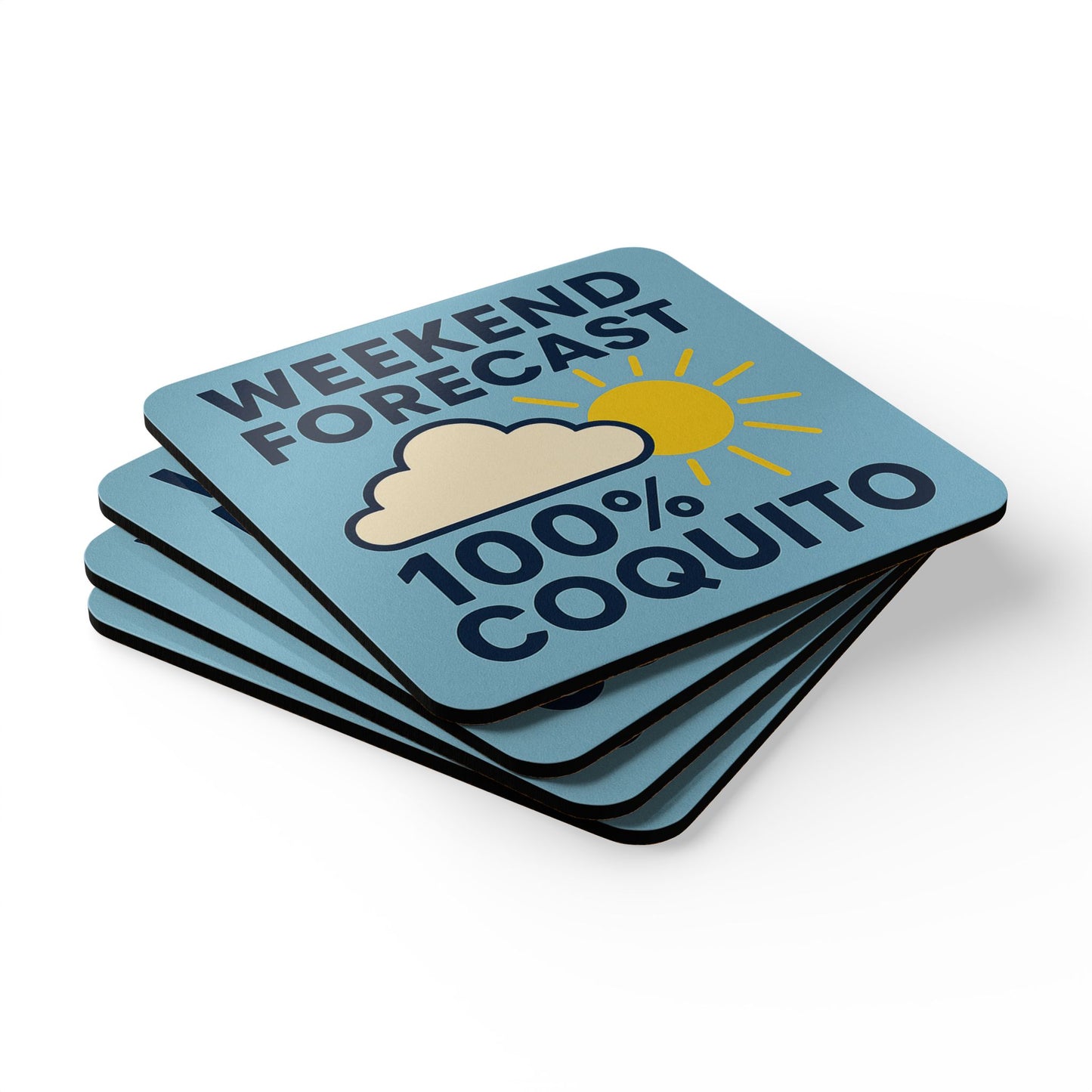 Weekend Forecast – 4 Piece Coquito Coaster Set