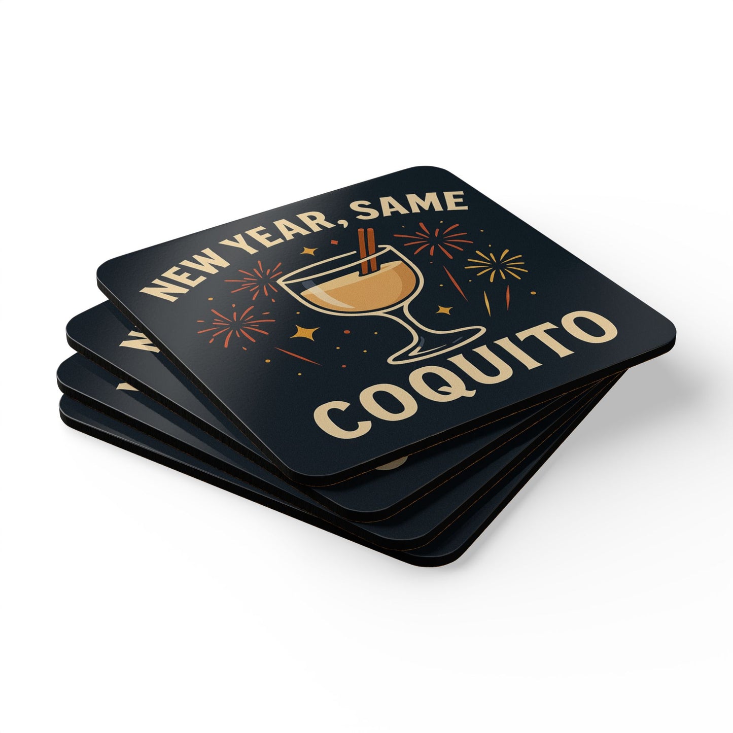 New Year, Same Coquito – 4 Piece Coaster Set