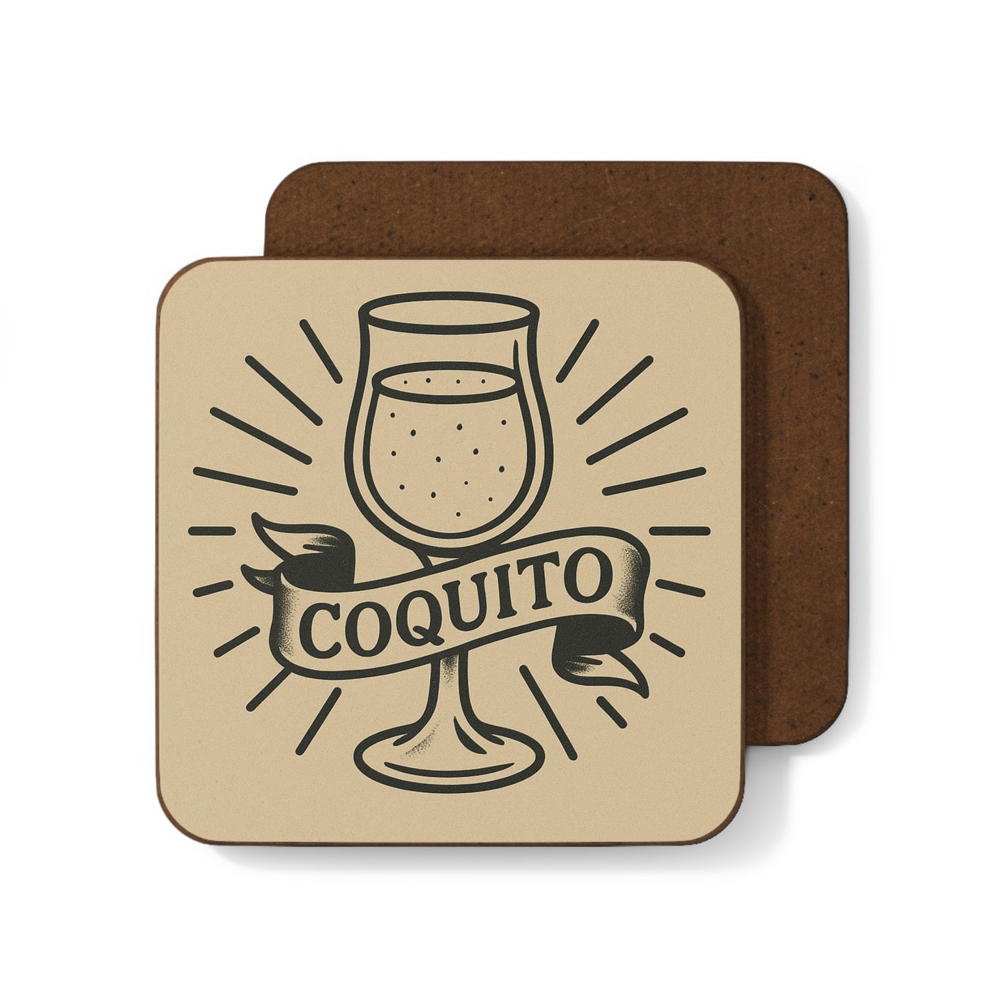 Tattoo Style Coquito β Single Coaster
