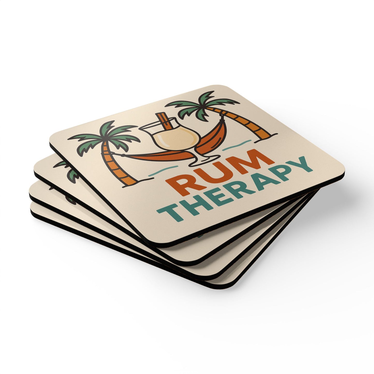 Rum Therapy – 4 Piece Coaster Set