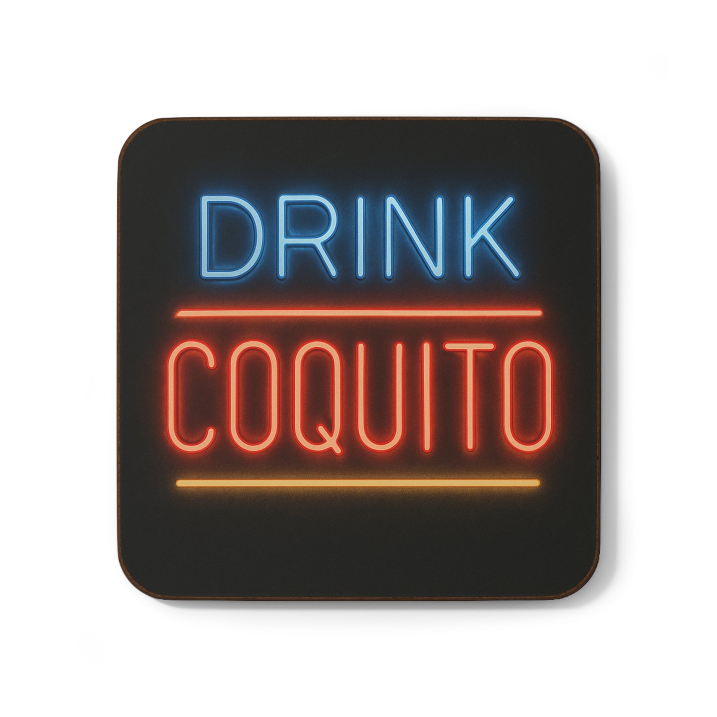 Drink Coquito (Neon Edition) – Single Coaster