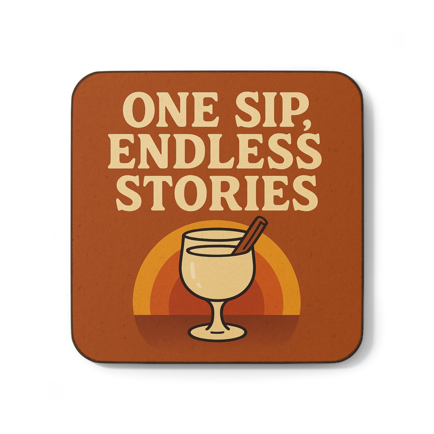 One Sip, Endless Stories ā Single Coaster