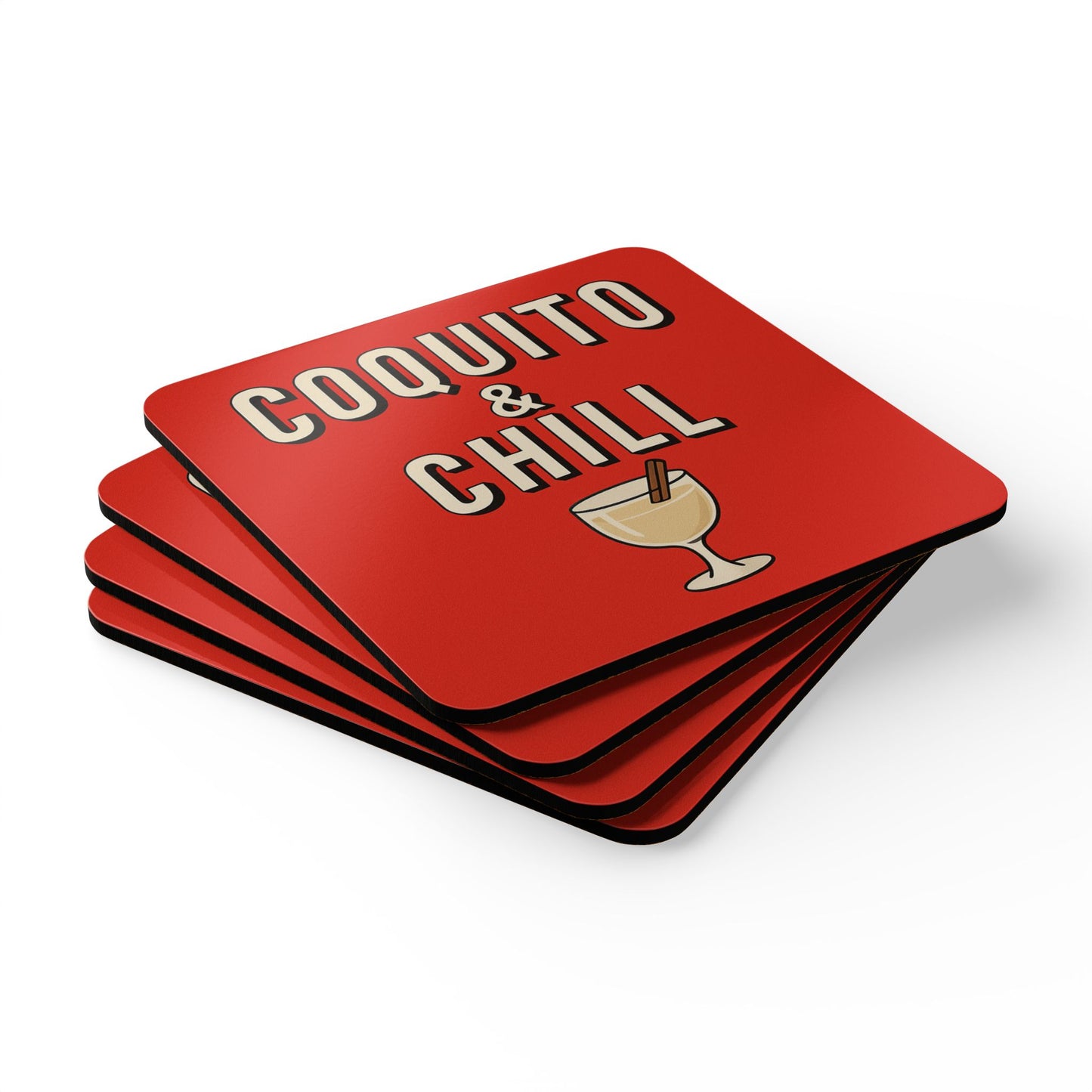 Coquito & Chill – 4 Piece Coaster Set
