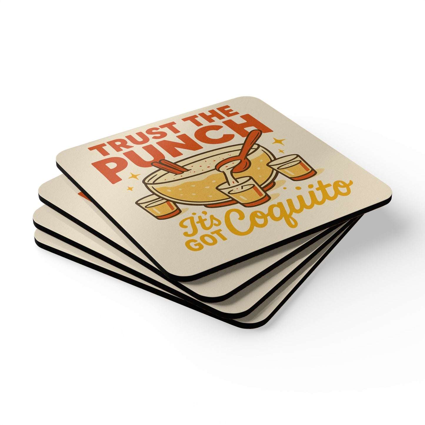 Trust the Punch – 4 Piece Coaster Set