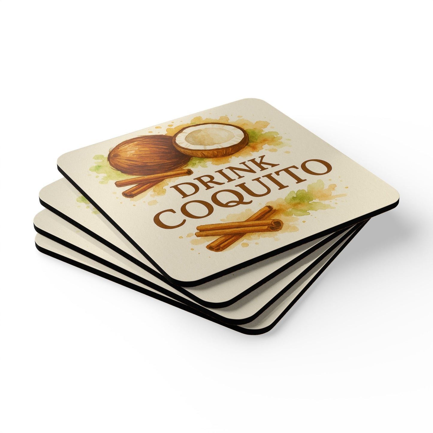 Drink Coquito – 4 Piece Coaster Set