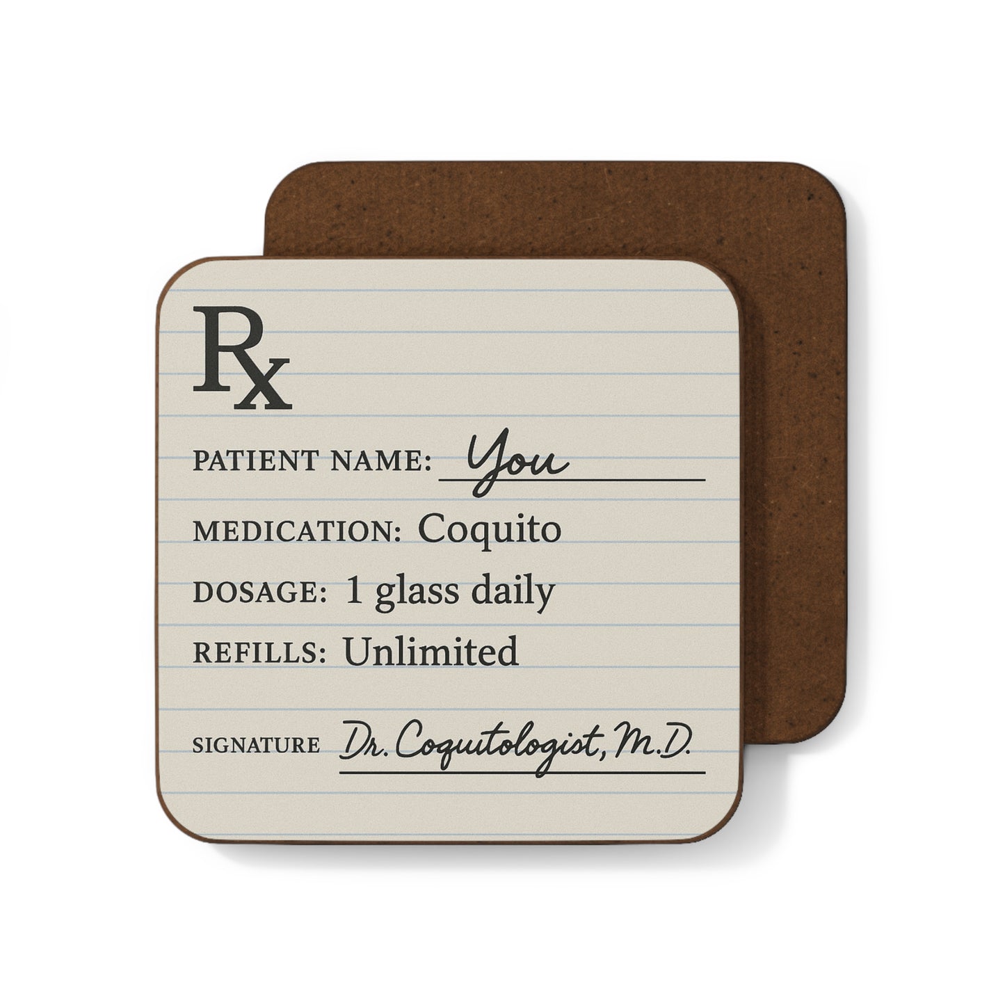 Coquito Prescription – Single Coaster