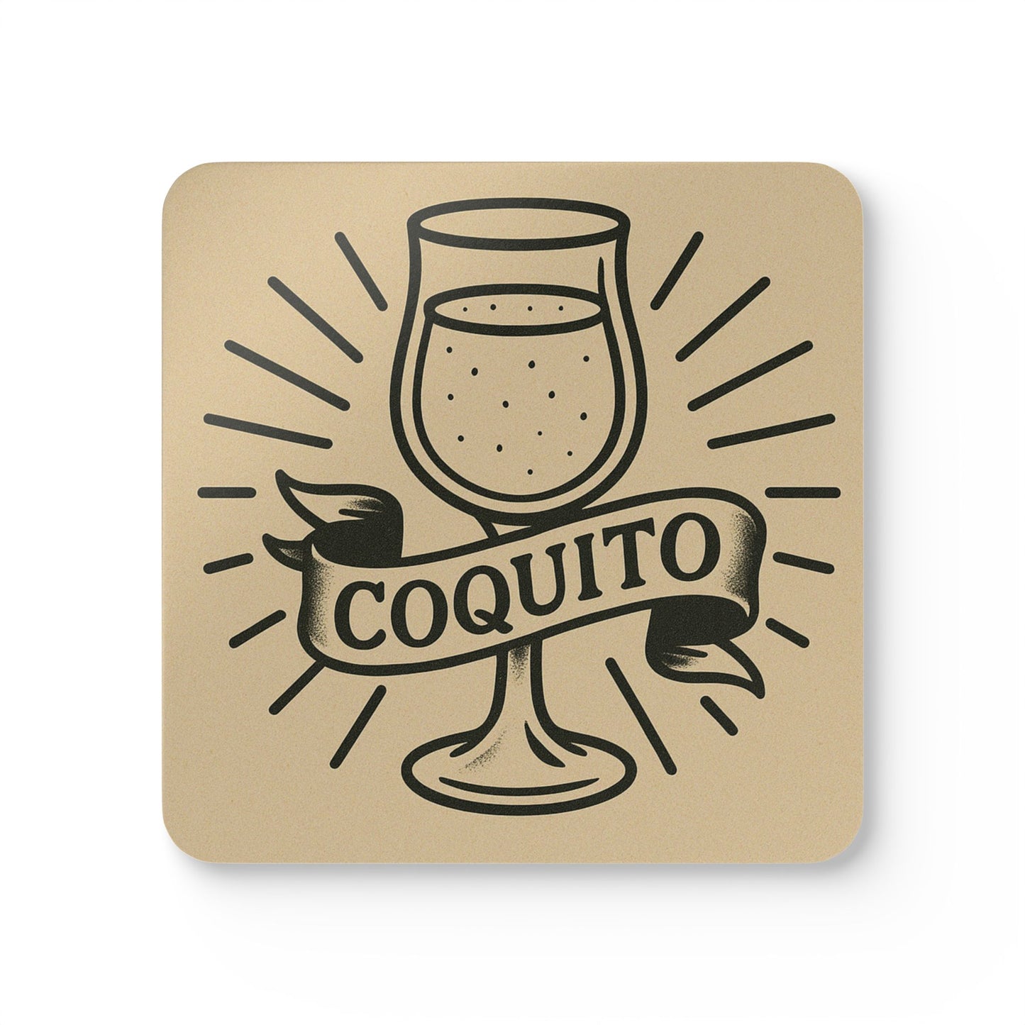 Tattoo Style Coquito – 4 Piece Coaster Set