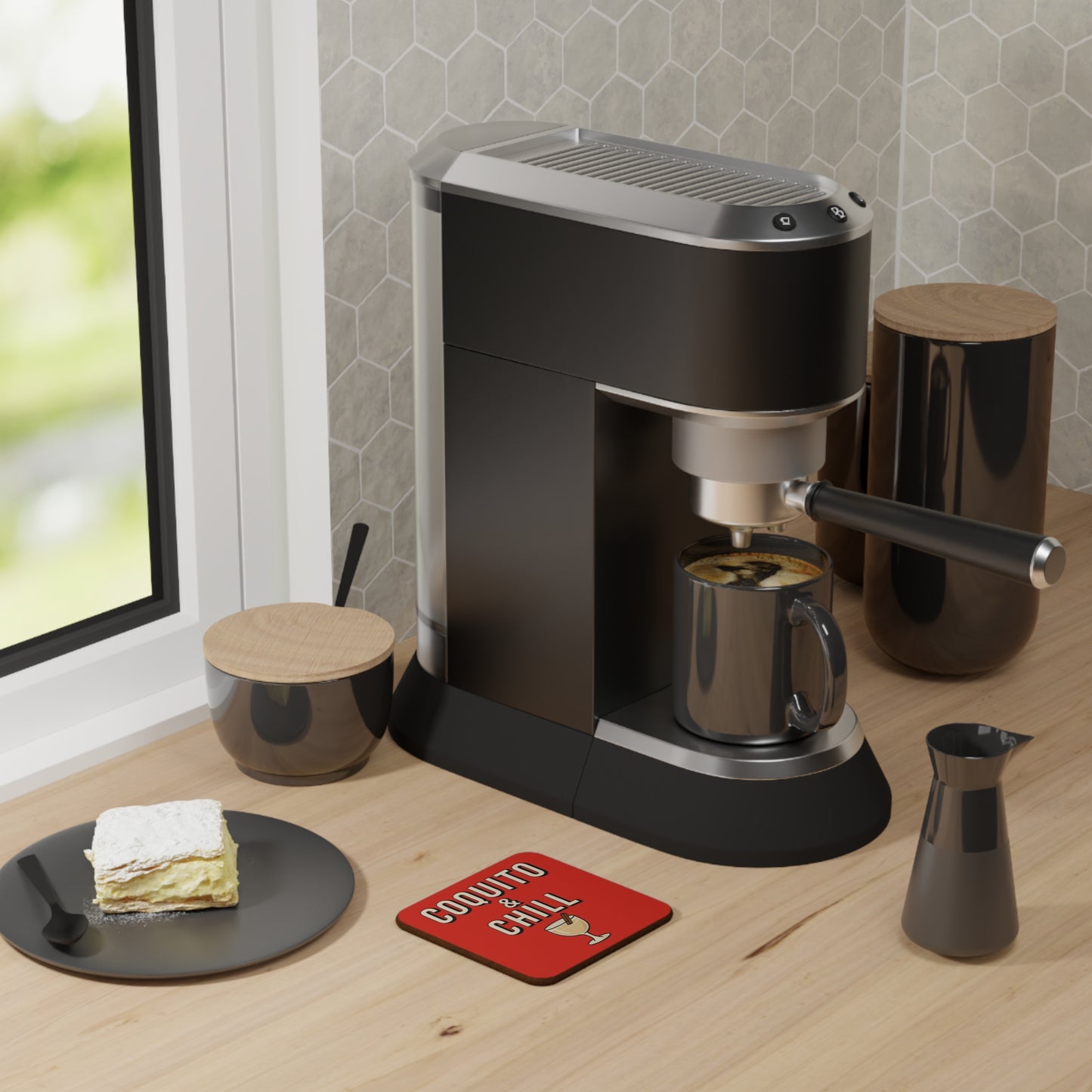 Coquito & Chill – Single Coaster