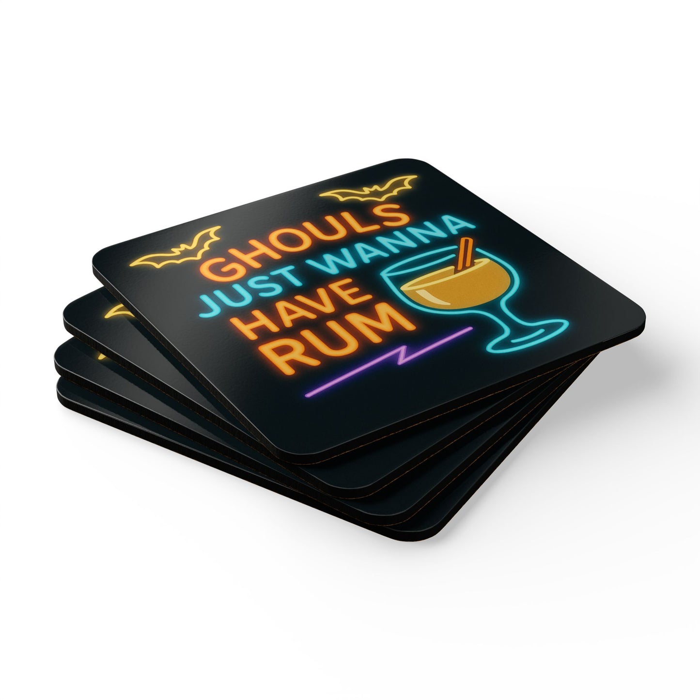 Ghouls Just Wanna Have Rum – 4 Piece Coaster Set
