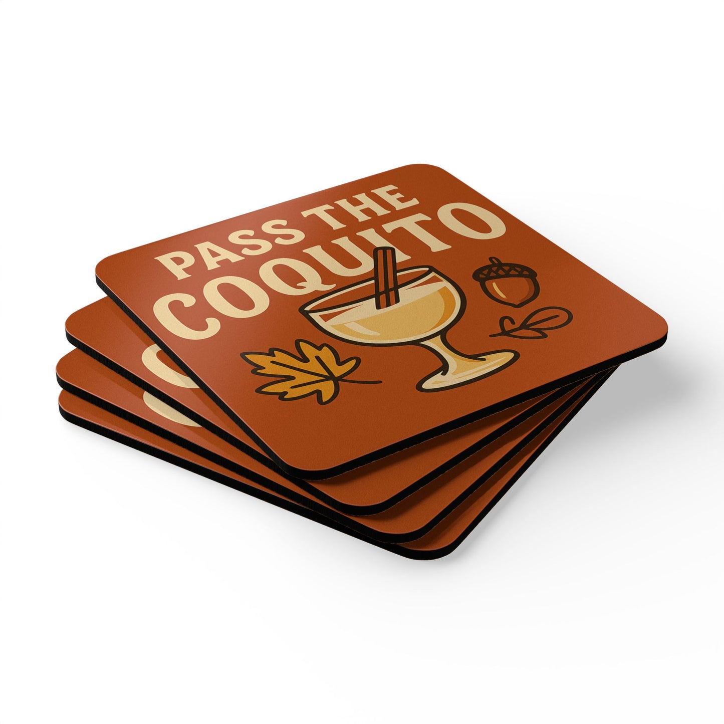 Pass the Coquito – 4 Piece Coaster Set