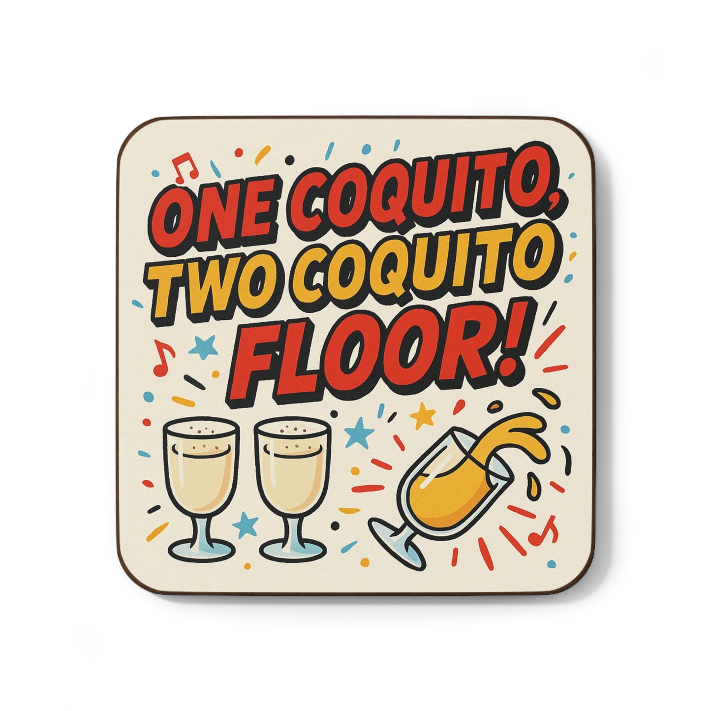 One Coquito, Two Coquito, Floor! – Single Coaster