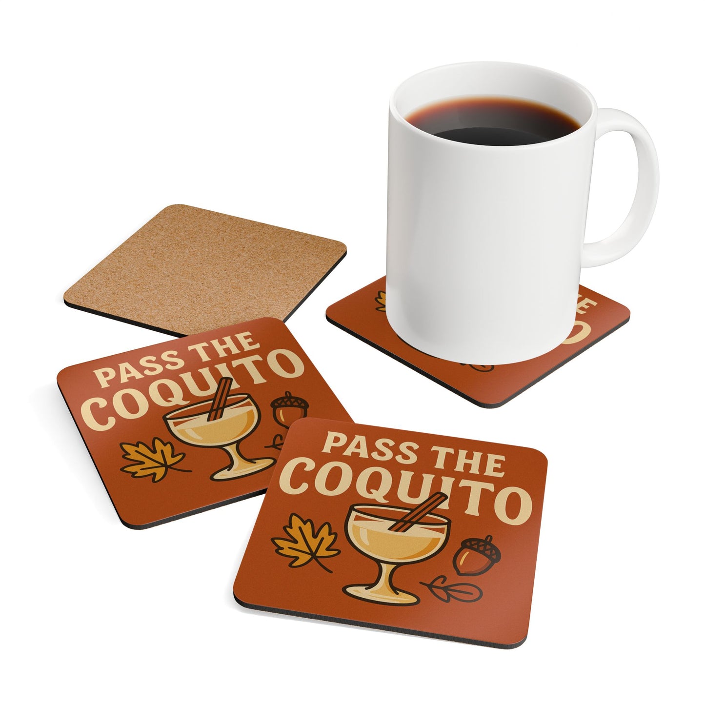 Pass the Coquito – 4 Piece Coaster Set