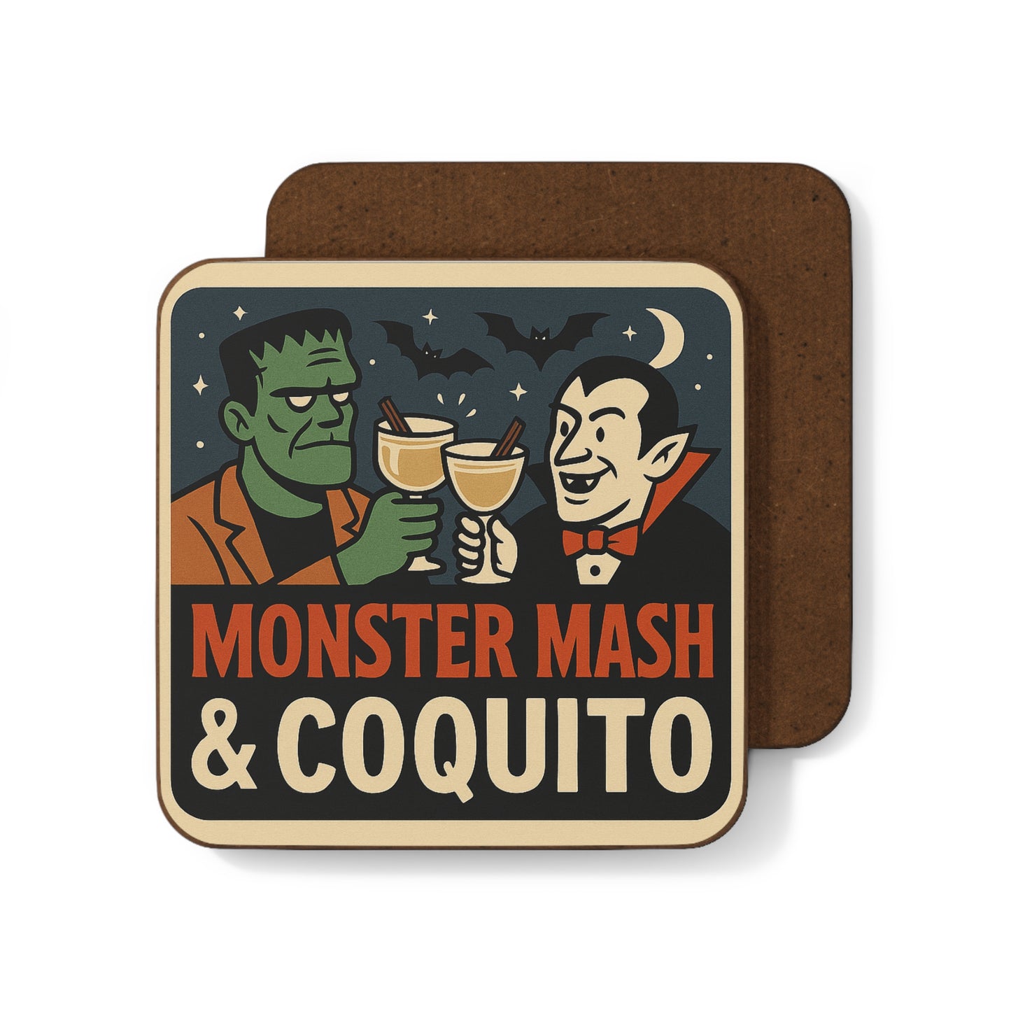 Monster Mash & Coquito – Single Coaster
