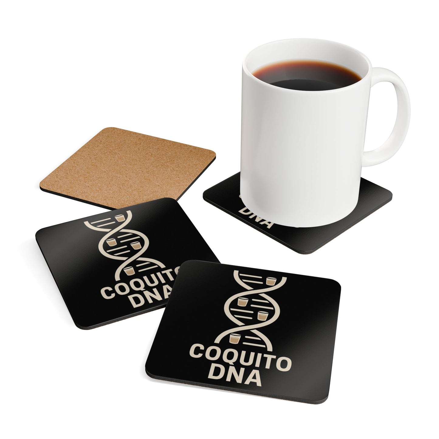 Coquito DNA – 4 Piece Coaster Set