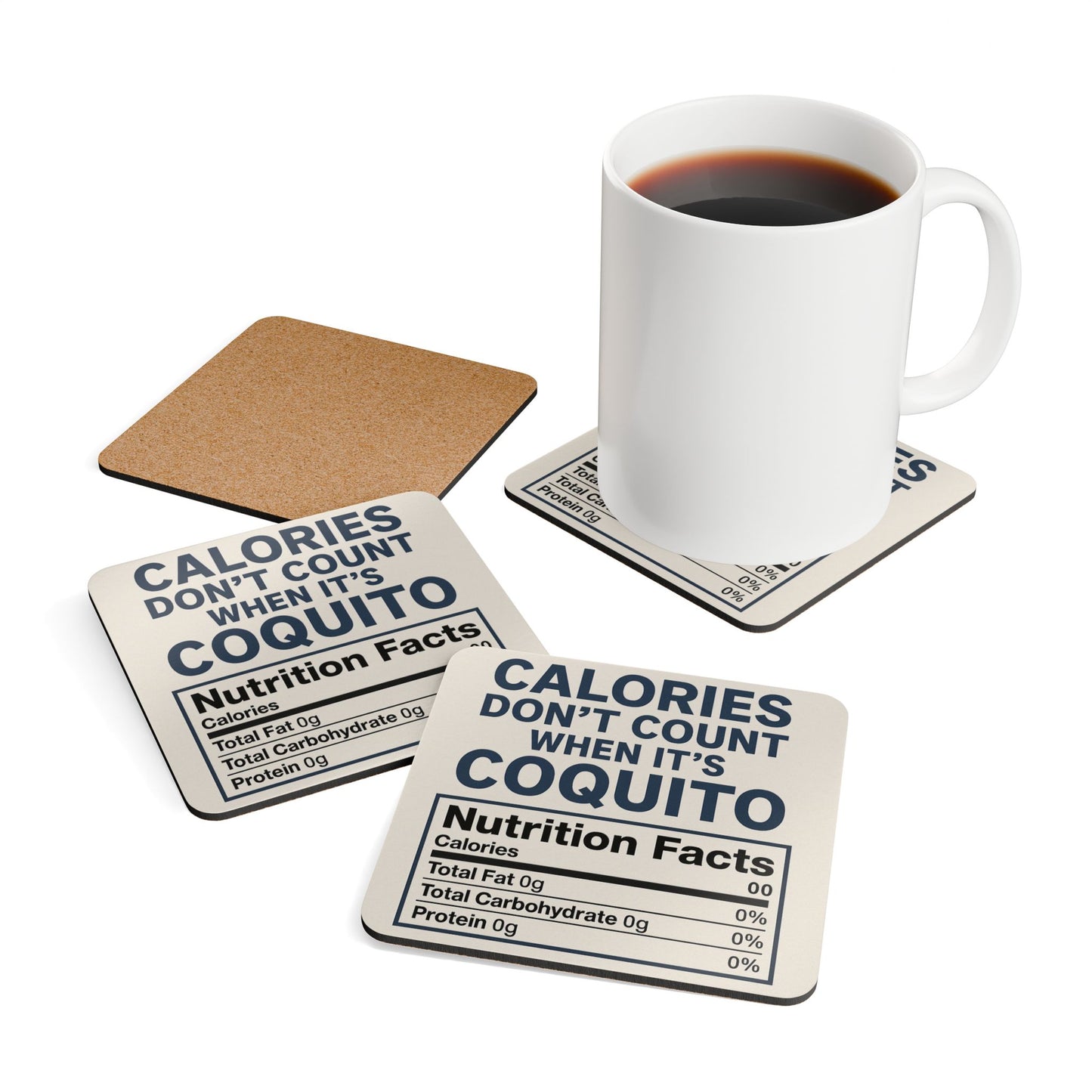 Calories Don’t Count When It’s Coquito – 4 Piece Set