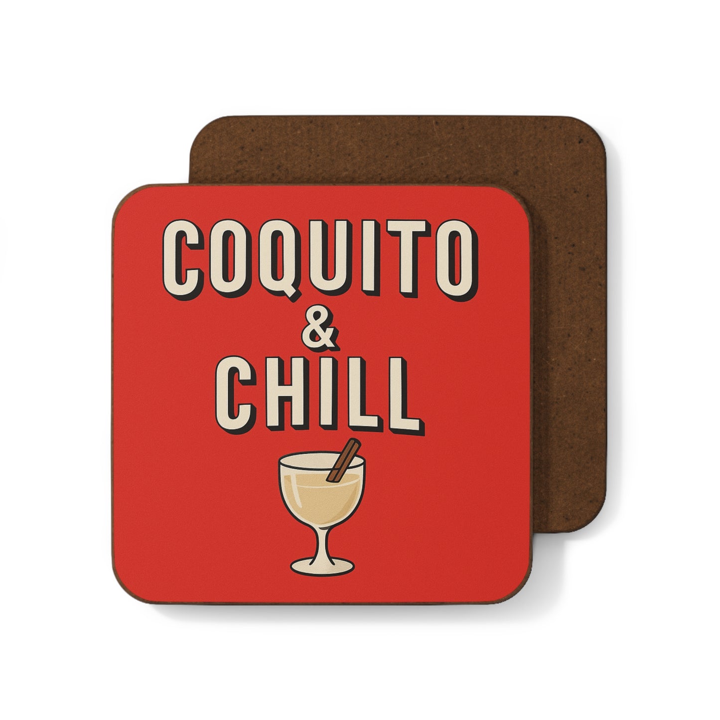 Coquito & Chill – Single Coaster