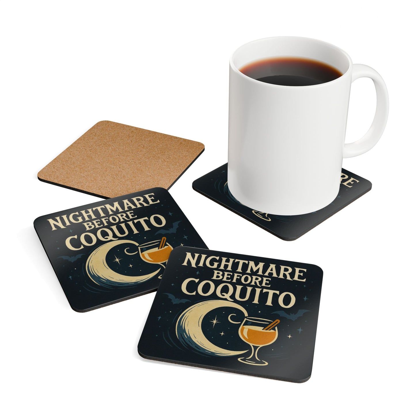Nightmare Before Coquito – 4 Piece Coaster Set