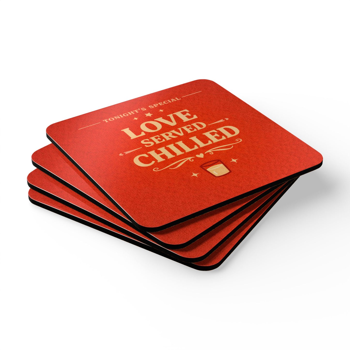 Love Served Chilled (4-Piece Coaster Set)