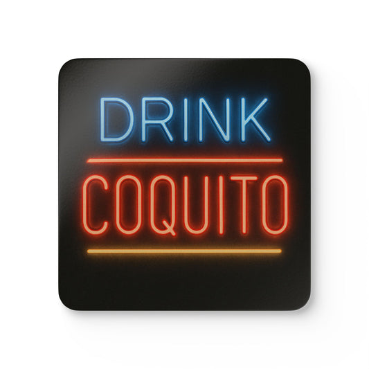 Drink Coquito (Neon Edition) – 4 Piece Coaster Set