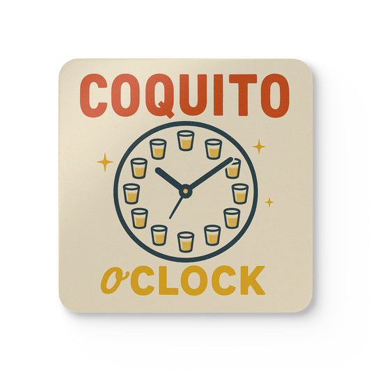 Coquito O’Clock – 4 Piece Coquito Coaster Set