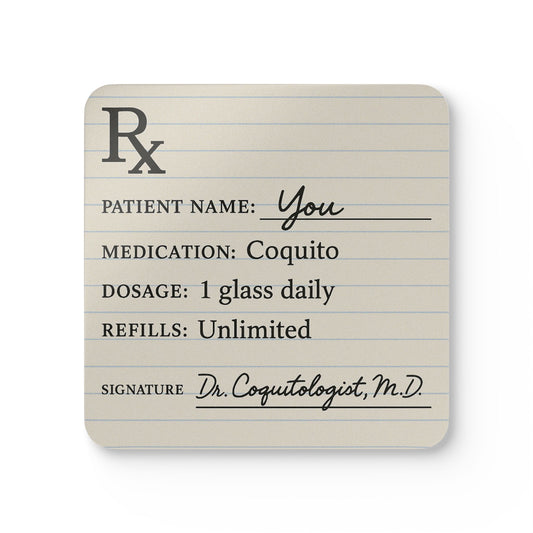 Coquito Prescription – 4 Piece Coaster Set