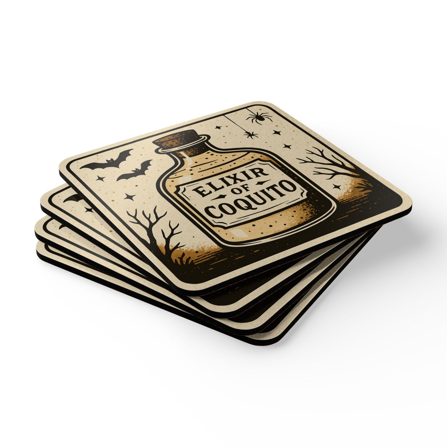 Elixir of Coquito – 4 Piece Coaster Set