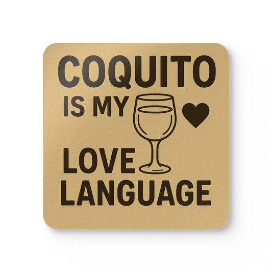 Coquito Is My Love Language – 4 Piece Coaster Set