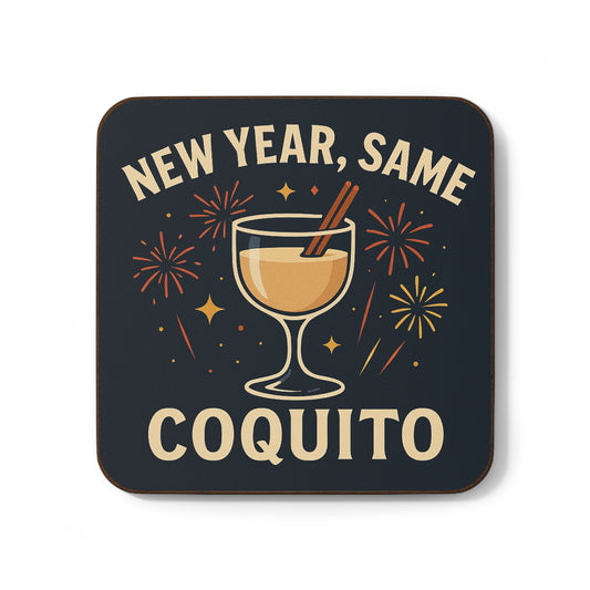 New Year, Same Coquito – Single Coaster