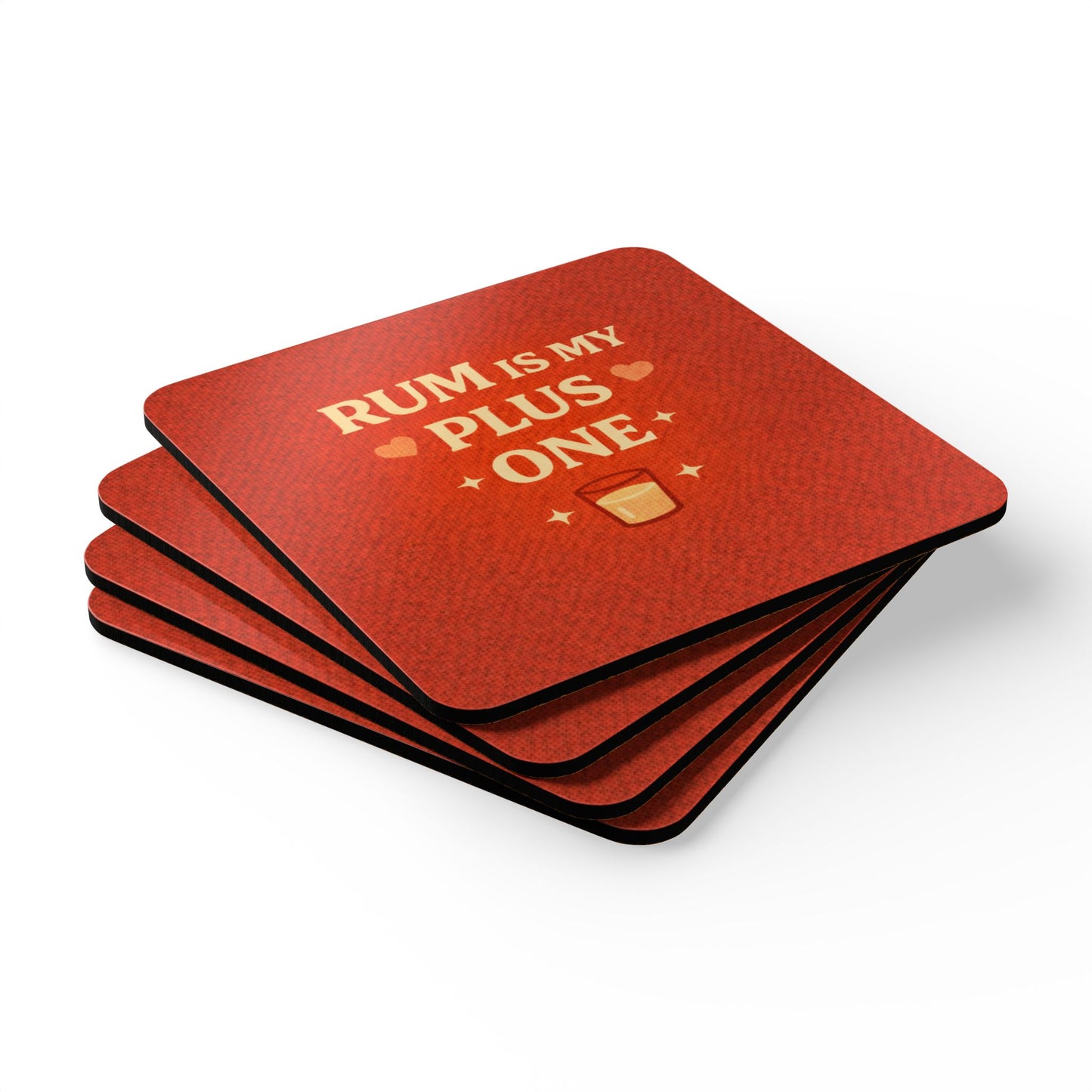 Rum Is My Plus One (4-Piece Coaster Set)