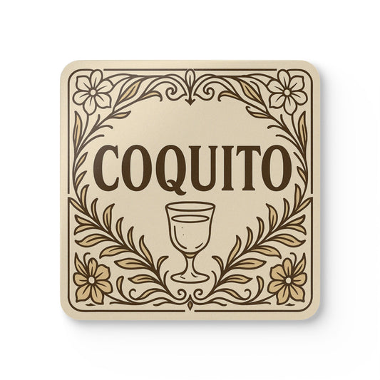 Coquito Vintage Floral – 4 Piece Coaster Set