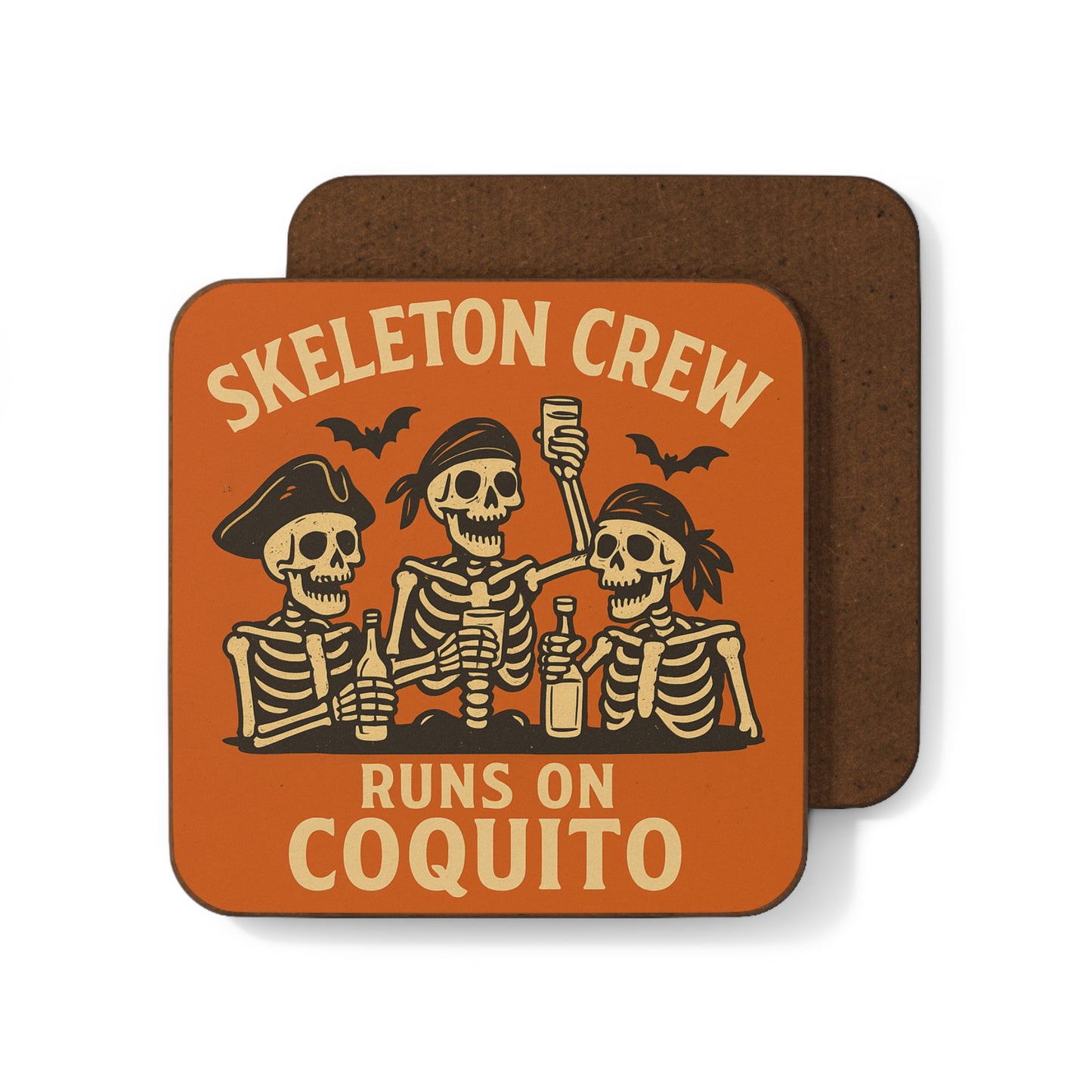 Skeleton Crew Runs on Coquito – Single Coaster