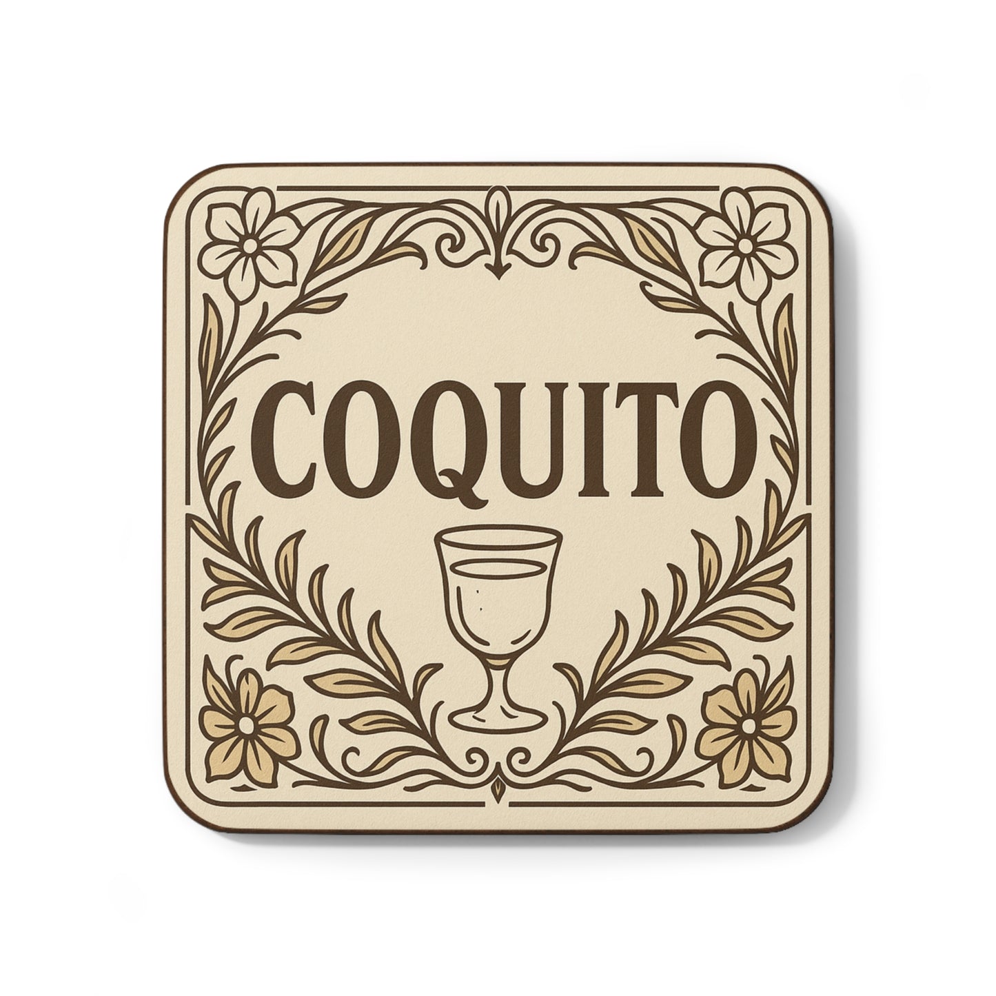 Coquito Vintage Floral – Single Coaster
