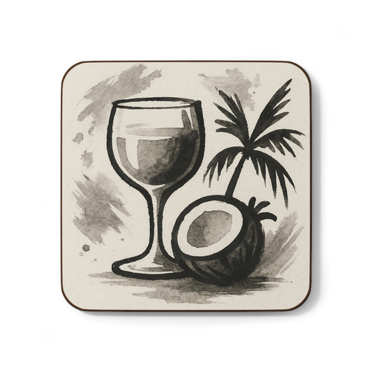 Watercolor Coquito Art – Single Coaster