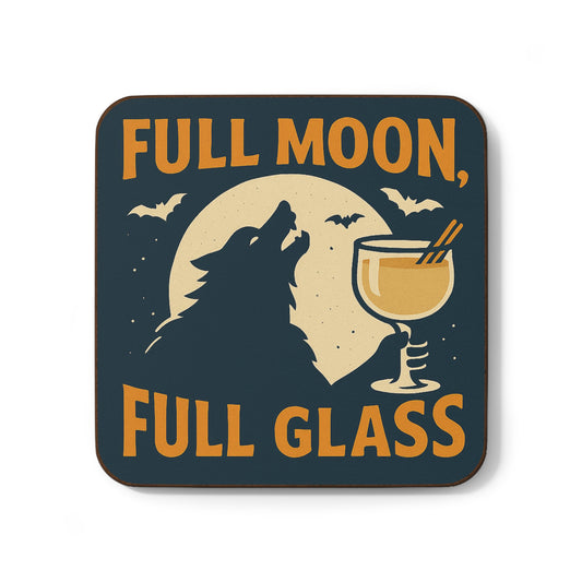 Full Moon, Full Glass – Single Coaster